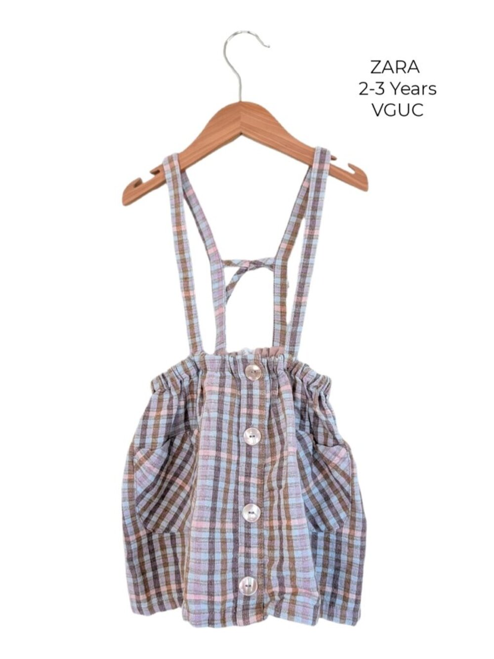 ZARA Plaid Skirtall 2T 3T Girls Clothing